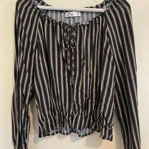 Hollister Long-sleeved Striped Top